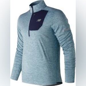 New Balance Running Heat Grid Half Zip Active Jacket Shirt Reflective Pull On LG